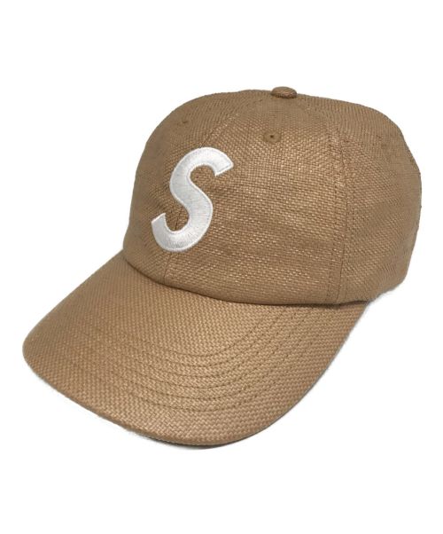 SUPREME（シュプリーム）SUPREME (シュプリーム) キャップ/Raffia S Logo 6-Panel ベージュの古着・服飾アイテム