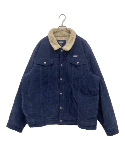 Patagonia（パタゴニア）Patagonia (パタゴニア) M's Pile Lined Trucker Jkt /メンズ・パイル・ラインド・トラッカー・ジャケット/ランチジャケット/26520 ネイビー サイズ:XXLの古着・服飾アイテム