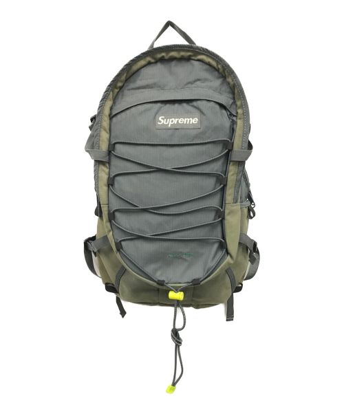 SUPREME（シュプリーム）SUPREME (シュプリーム) box logo back pack/04AW カーキの古着・服飾アイテム