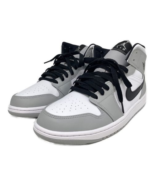 NIKE（ナイキ）NIKE (ナイキ) AIR JORDAN 1 MID light smoke grey/black-whiteミッドカットスニーカー/554724-092 グレー サイズ:27.5の古着・服飾アイテム