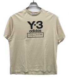 Y-3（ワイスリー）の古着「Y-3 Stacked Logo Tee/プリントTシャツ」｜ベージュ