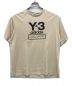 Y-3（ワイスリー）の古着「Y-3 Stacked Logo Tee/プリントTシャツ」｜ベージュ