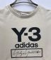 Y-3 (ワイスリー) Y-3 Stacked Logo Tee/プリントTシャツ ベージュ サイズ:Ｍ：7000円