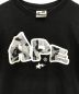 A BATHING APE (アベイシングエイプ) エイプスタープリントTシャツ ブラック サイズ:M：5000円