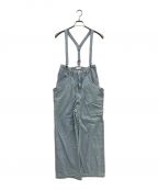 Ameriアメリ）の古着「HIGH WAIST WIDE SUSPENDERS PANTS」｜インディゴ