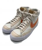 NIKEナイキ）の古着「BLAZER MID 77 EMB/ブレザー ミッド 77 エンベデッド ファントム/パールホワイト/エレメンタルゴールド/ホットカリー/DQ7674-001」｜ベージュ