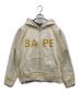 A BATHING APE（アベイシングエイプ）の古着「リバーシブルジップパーカー」｜グレー×グリーン