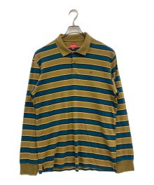 SUPREME（シュプリーム）の古着「striped L/S POLO/ストライプL/Sポロ」｜ブラウン