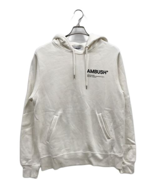 AMBUSH（アンブッシュ）AMBUSH (アンブッシュ) FLEECE WORKSHOP HOODIE/BMBB012F21FLE001/パーカー/スェット ホワイト サイズ:Ｍの古着・服飾アイテム