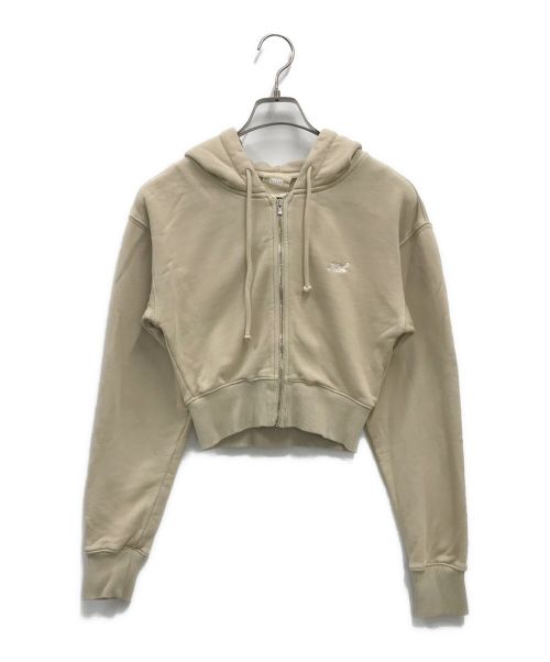 KITH（キス）KITH (キス) クロップドジップパーカー ベージュ サイズ:XSの古着・服飾アイテム