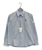 AMI Alexandre Mattiussiアミ アレクサンドル マテュッシ）の古着「LONG-SLEEVED SHIRTS/オックスフォードシャツ/BFFSH091.480」｜ブルー