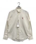 AMI Alexandre Mattiussiアミ アレクサンドル マテュッシ）の古着「LONG-SLEEVED SHIRTS/オックスフォードシャツ/BFHSH113.480」｜アイボリー