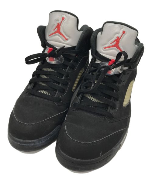 NIKE（ナイキ）NIKE (ナイキ) AIR JORDAN 5 RETRO BLACK METALLIC ブラック×シルバー サイズ:28.5の古着・服飾アイテム