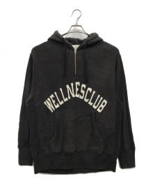 INSCRIRE（アンスクリア）の古着「ヴィンテージ加工パーカー/Zero Loop Zip Pull Over Logo Parker/I21AW-BC13A」｜ネイビー