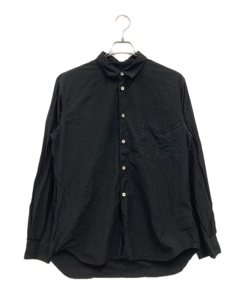 COMME des GARCONS HOMME PLUS（コムデギャルソンオムプリュス）COMME des GARCONS HOMME PLUS (コムデギャルソンオムプリュス) エステルスパンブロード 製品加工シャツ ブラック サイズ:Mの古着・服飾アイテム