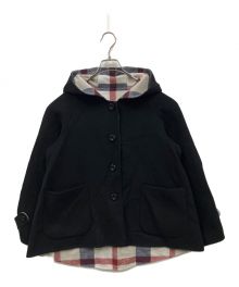 BLUE LABEL CRESTBRIDGE（ブルーレーベルクレストブリッジ）の古着「クレストブリッジダブルフェイスコート」｜ブラック×ベージュ