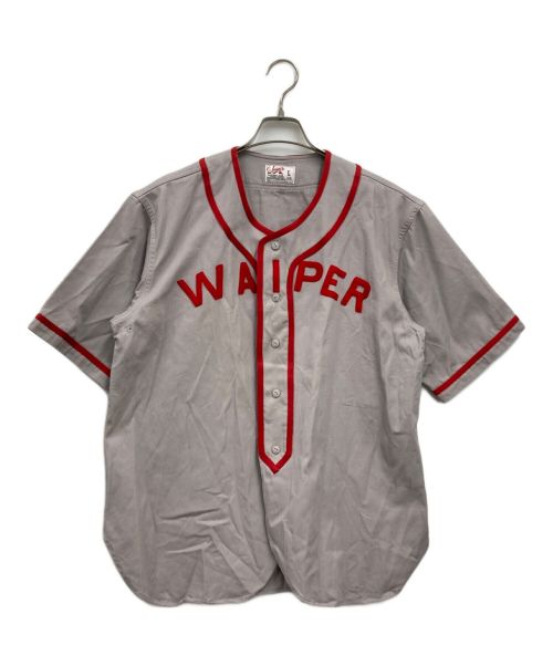 waiper（ワイパー）WAIPER (ワイパー) ベースボールシャツ グレー サイズ:Lの古着・服飾アイテム