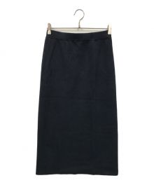 ebure（エブール）の古着「Bright Sponge Knit Skirt ニットスカート」｜ネイビー