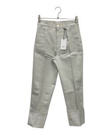 LOEFF（ロエフ）の古着「13oz スラックス デニムパンツ」｜ホワイト