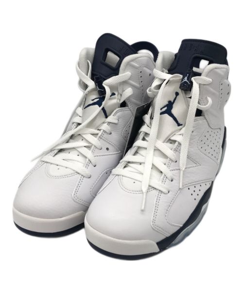 NIKE（ナイキ）NIKE (ナイキ) エアジョーダン6レトロ/AIR JORDAN 6 RETRO WHITE/MIDNIGHT NAVY ホワイト×ネイビー サイズ:27.5 未使用品の古着・服飾アイテム