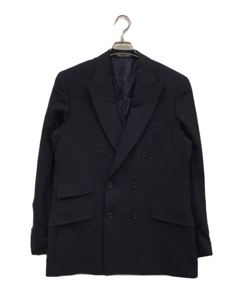 hackett london（ハケットロンドン）HACKETT LONDON (ハケットロンドン) ダブルジャケット ネイビー サイズ:40の古着・服飾アイテム