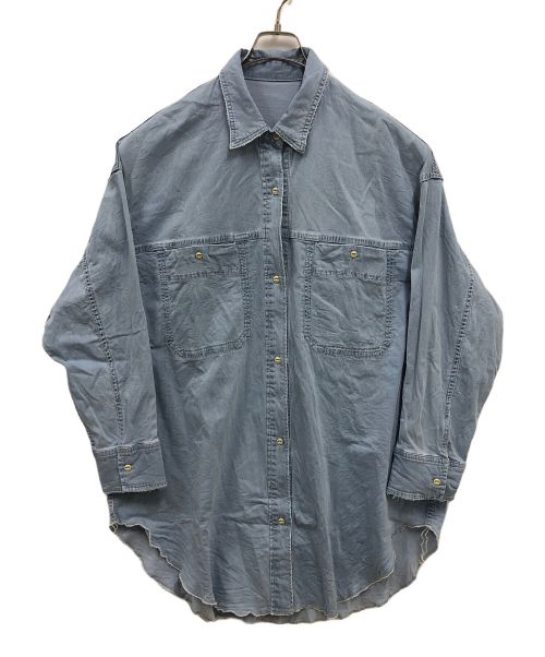 Spick and Span（スピックアンドスパン）Spick and Span (スピックアンドスパン) ブリーチデニムルーズシャツ ブルー サイズ:Ｆの古着・服飾アイテム