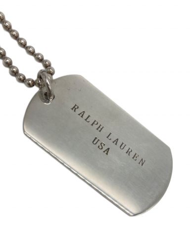 【中古・古着通販】RALPH LAUREN (ラルフローレン) ドッグタグ/シルバーネックレス シルバー｜ブランド・古着通販  トレファク公式【TREFAC FASHION】スマホサイト