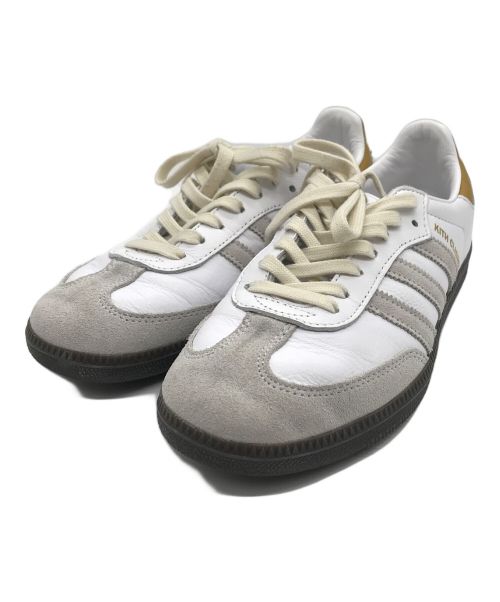 adidas（アディダス）adidas (アディダス) KITH (キス) Samba OG Kith Classics White Mango IE4800 ホワイト サイズ:25.5の古着・服飾アイテム