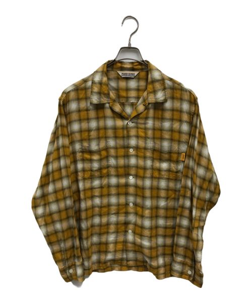 STANDARD CALIFORNIA（スタンダードカリフォルニア）STANDARD CALIFORNIA (スタンダートカルフォニア) SD OMEBRE CHECK SHIRT イエロー サイズ:Ｌの古着・服飾アイテム