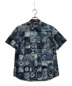 Paul Smith COLLECTIONポールスミス コレクション）の古着「フラワープリント半袖シャツ/PC-CR-60254」｜ブルー