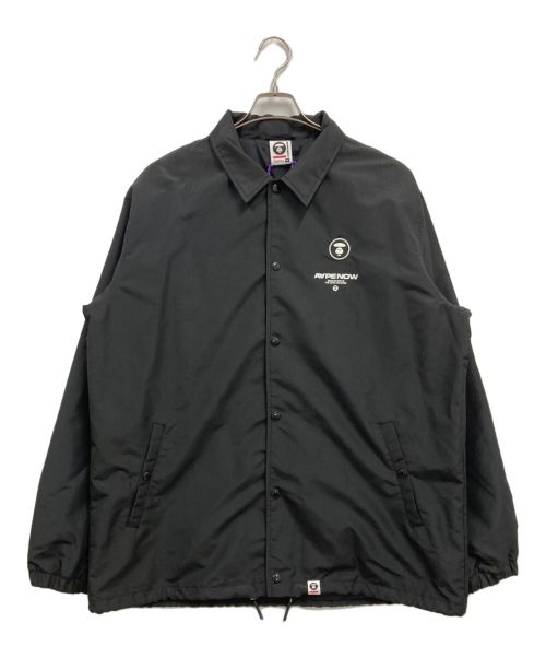 A BATHING APE（アベイシングエイプ）A BATHING APE (アベイシングエイプ) AAPE NOW COACH JACKET/コーチジャケット ブラック サイズ:XLの古着・服飾アイテム