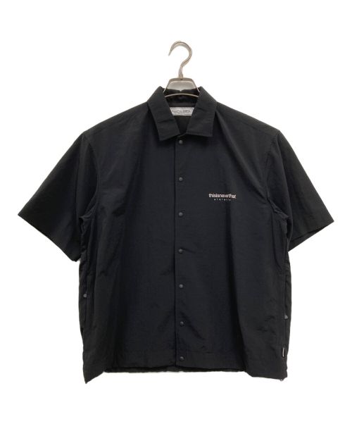 UNIVERSAL PRODUCTS.（ユニバーサルプロダクツ）UNIVERSAL PRODUCTS. (ユニバーサルプロダクツ) EMBROIDERED TRACK SHIRT ブラック サイズ:2の古着・服飾アイテム