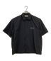 UNIVERSAL PRODUCTS.（ユニバーサルプロダクツ）の古着「EMBROIDERED TRACK SHIRT」｜ブラック