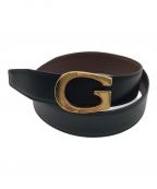 GUCCIグッチ）の古着「Gバックルリバーシブルベルト/036.0394.0956」｜ブラック