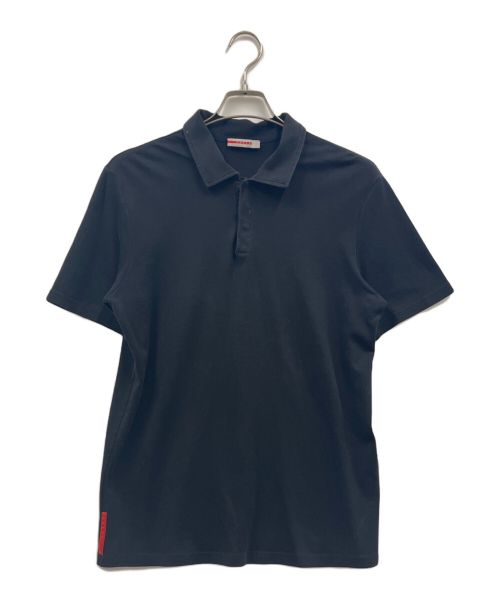 PRADA SPORTS（プラダスポーツ）PRADA SPORTS (プラダスポーツ) ポロシャツ ブラック サイズ:ＸＬの古着・服飾アイテム