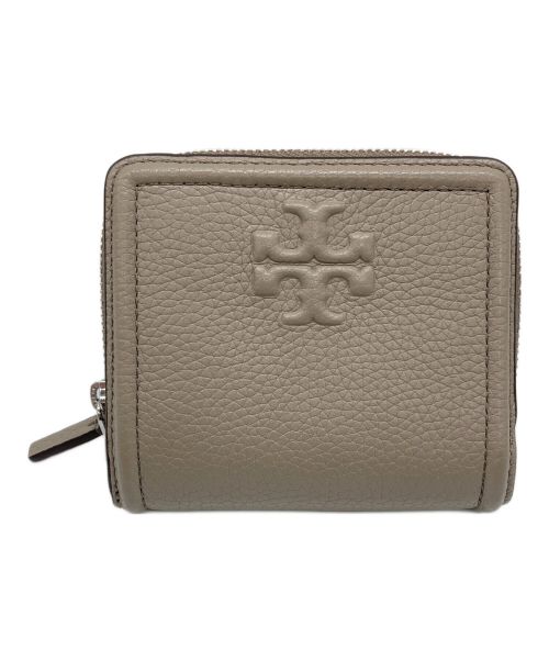 TORY BURCH（トリーバーチ）TORY BURCH (トリーバーチ) 二つ折りコンパクトウォレット グレーの古着・服飾アイテム