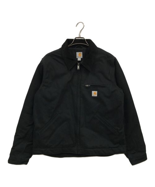 CarHartt（カーハート）CarHartt (カーハート) デトロイトジャケット/ダックジャケット/ダック地/ジャケット/コーデュロイカラージャケット ブラック サイズ:Lの古着・服飾アイテム