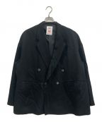 MAISON SPECIALメゾンスペシャル）の古着「Lyocell Twill Chambray Prime-Over Double Tailored Jacket/11241111202」｜ブラック