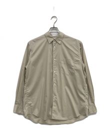 Graphpaper（グラフペーパー）の古着「BROAD L/S REGULAR COLLAR SHIRT/GM201-50091B」｜ベージュ