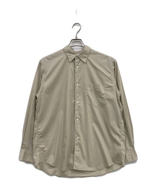 Graphpaper（グラフペーパー）Graphpaper (グラフペーパー) BROAD L/S REGULAR COLLAR SHIRT/GM201-50091B ベージュ サイズ:1の古着・服飾アイテム