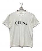 CELINEセリーヌ）の古着「ルーズフィットロゴプリントTシャツ/2X681501F/Tシャツ/プリントTシャツ/半袖カットソー/by Hedi Slimane」｜ホワイト