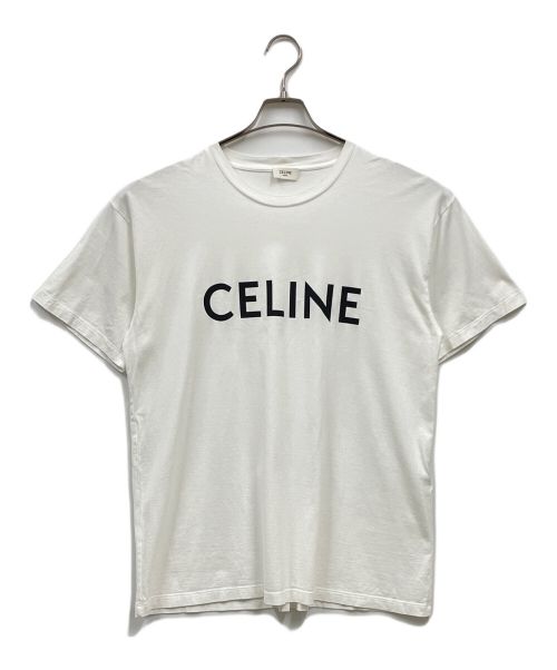 CELINE（セリーヌ）CELINE (セリーヌ) ルーズフィットロゴプリントTシャツ/2X681501F/Tシャツ/プリントTシャツ/半袖カットソー/by Hedi Slimane  ホワイト サイズ:Ｓの古着・服飾アイテム