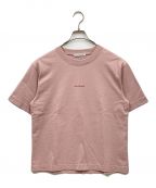 Acne studiosアクネ ストゥディオス）の古着「フロントロゴTシャツ/FN-WN-TSHI000196/半袖カットソー/半袖Tシャツ」｜ピンク