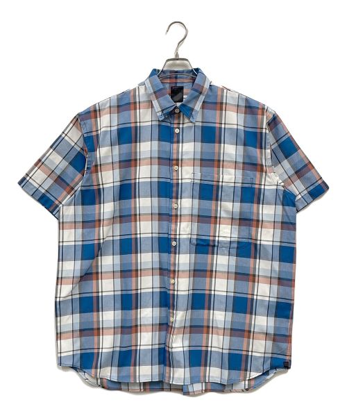 DAIWA PIER39（ダイワ ピア39）DAIWA PIER39 (ダイワ ピア39) Tech Flannel BD S/S/BE-82022/半袖シャツ/チェックシャツ ブルー サイズ:Ｌの古着・服飾アイテム