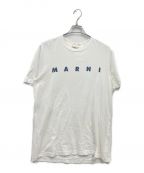 MARNIマルニ）の古着「MARNIロゴTシャツ/HUMU170P0-S22763」｜ホワイト