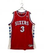 NIKEナイキ）の古着「SIXERS IVERSON ゲームシャツ/ゲームシャツ/タンクトップ」｜レッド