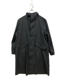 DESCENTE（デサント）の古着「フーデッドオーバーコート/オーバーコート/DLMTJC33」｜ブラック