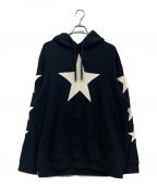 BURBERRYバーバリー）の古着「STAR MOTIF Hoodie/8034567/パーカー/スェットパーカー/プリントパーカー」｜ブラック