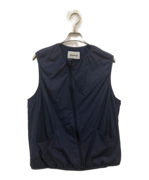 altared（オルタード）altared (オルタード) Nylon Fabric Zipper Vest/23-12203/ナイロンベスト ネイビー サイズ:SIZE 2の古着・服飾アイテム