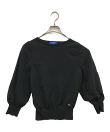 BLUE LABEL CRESTBRIDGE（ブルーレーベルクレストブリッジ）の古着「オープンショルダーニット/55N05534」｜ブラック